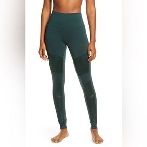 Green Moto Active Leggings
